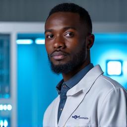 Chinedu, UV-C Disinfection Expert focused on work